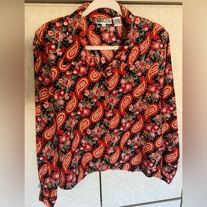 RUSS PETITE 2pc skirt, long sleeve blouse